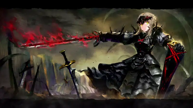 war, fate, anime, battlefield, anime girls, shild, armor, sword, armor, arts, saber Live Wallpaper