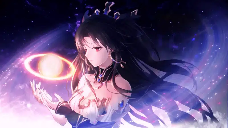ishtar, arts, anime girls, red eyes, fate, anime, dark hair, long hair Live Wallpaper