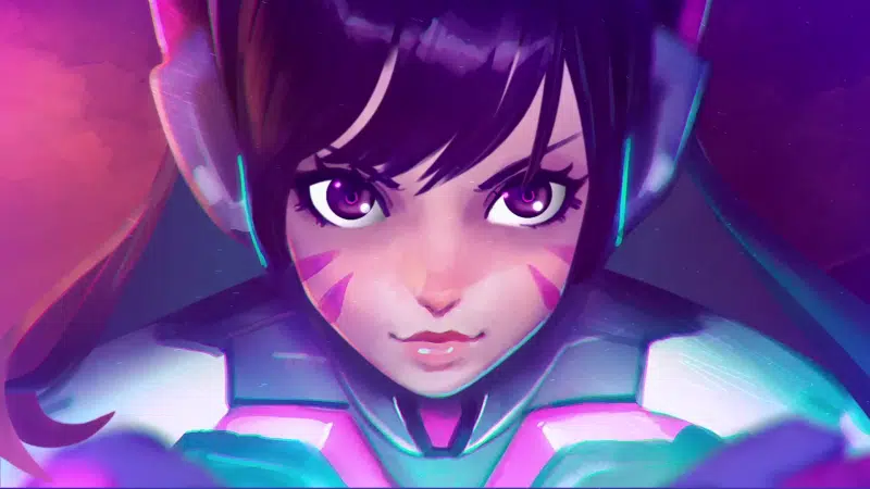 arts, nice girl, diva, beautiful girl, d.va, anime, anime girls, games, overwatch Live Wallpaper