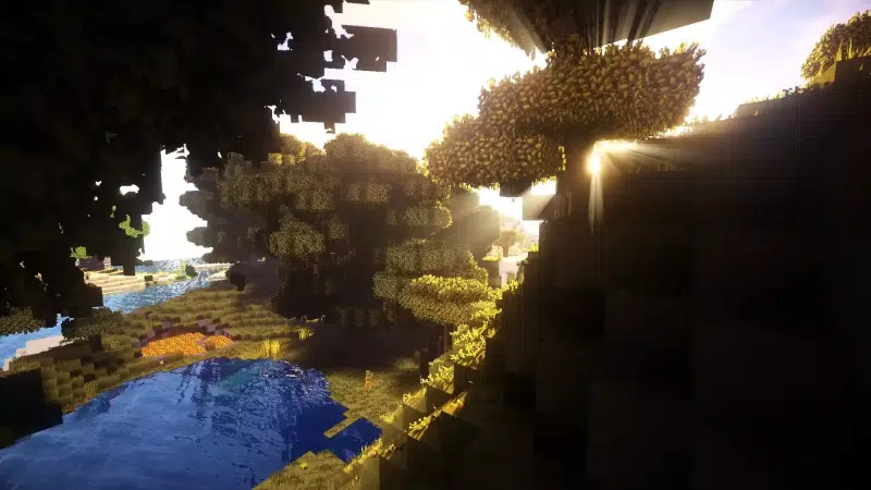games, minecraft, river, landscapes - nature Live Wallpaper