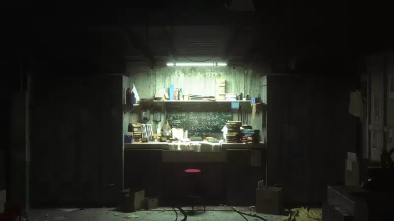 room, books, dirt, blackboard, lockers, chair, different, dust, boxes Live Wallpaper