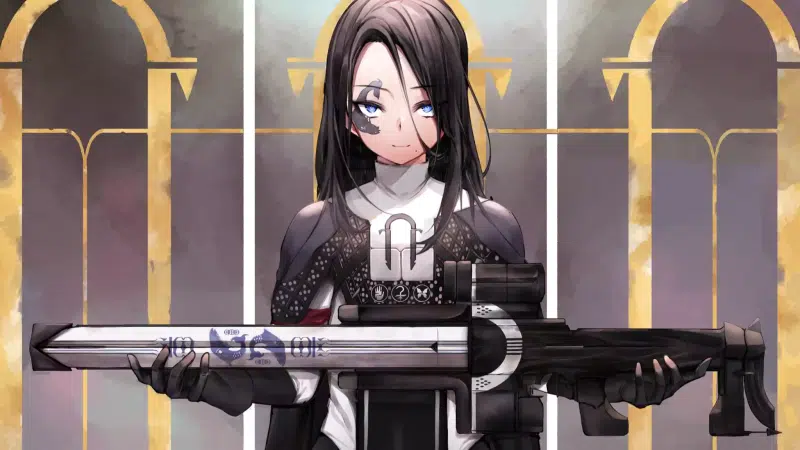 black hair, blue eyes, exo, destiny 2, weapon, exo, anime girls, games, long hair, ada-1, tattoo, robots, adelaide meren, anime, android Live Wallpaper