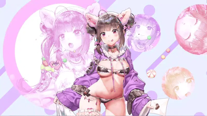 pakhet, panties, long hair, destinys child, games, brown hair, arts, letter, big breasts, ears, anime girls, bow, anime, destiny child Live Wallpaper
