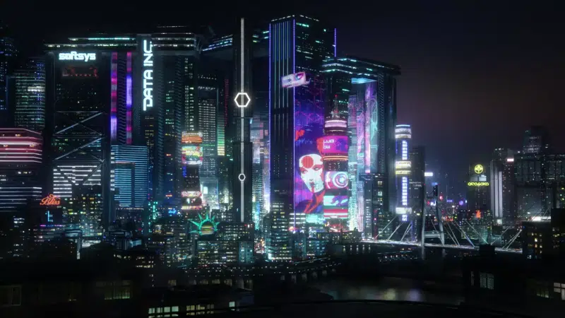 night city, cities, night, the glowing city, cyberpunk Live Wallpaper