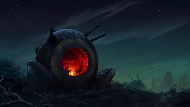 fantasy, apocalypse - post-apocalypse, drone, arts, landscapes - nature, technologies Live Wallpaper