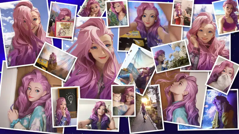 album, anime girls, seraphine, league of legends, gallery, games, arts, lol, anime, beautiful girl, photo Live Wallpaper