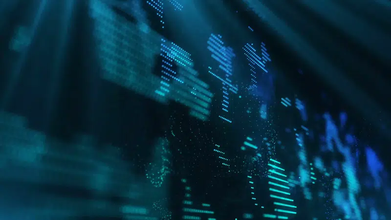 particles, abstractions, neon, blue dots Live Wallpaper
