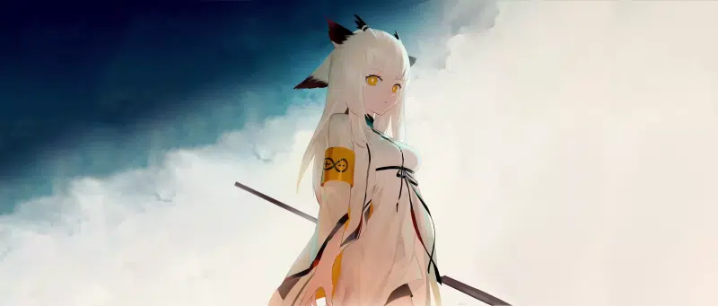 arts, arknights, beautiful girl, anime girls, ears, ptilopsis, anime, games, nice girl Live Wallpaper