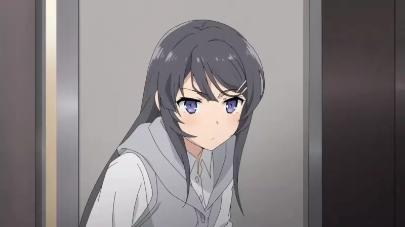 he points with his finger, rascal does not dream of bunny girl senpai, mai sakurajima, arts, anime girls, anime, pokes his finger Live Wallpaper
