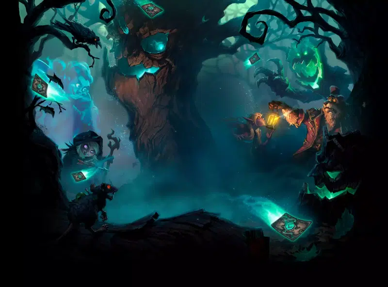games, ghost, witch, monsters, mysticism - horror, rat, forest, bear, hearthstone Live Wallpaper