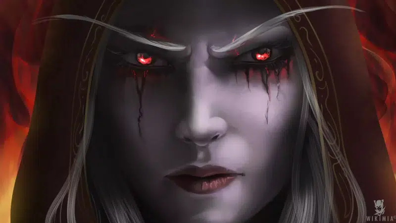 beautiful girl, arts, elf, sylvanas windrunner, warcraft, red eyes, games, anime, anime girls Live Wallpaper
