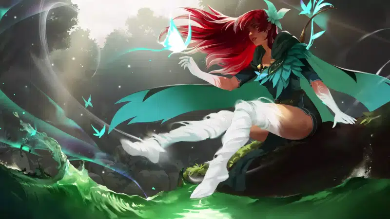 dota, arts, the spirit of the forest, forest, games, windranger, anime girls, keeper of the forest, anime, forest spirit Live Wallpaper