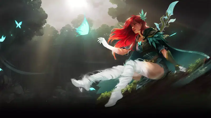 windranger, anime girls, forest, anime, arts, dota, forest spirit, games, the spirit of the forest, keeper of the forest Live Wallpaper