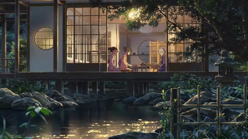 your name, anime girls, sea, anime, room, mitsuha miyamizu, creek, yotsuha miyamizu, yukata, grandmother, river, arts, hitoha miyamizu Live Wallpaper