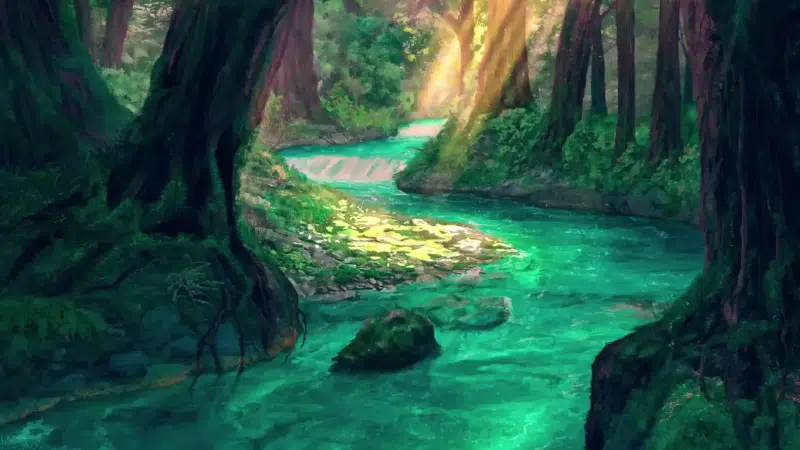 forest, landscapes - nature, fairy forest, fantasy, river Live Wallpaper