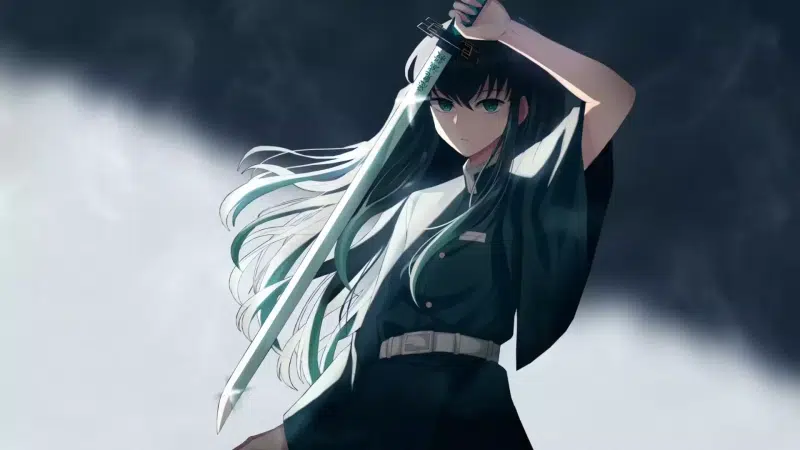 anime, anime girl with a sword, sword, anime girls Live Wallpaper