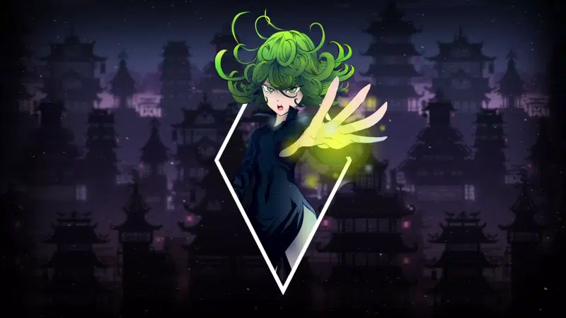 one punch man, arts, tornado, rhomb, anime girls, anime Live Wallpaper