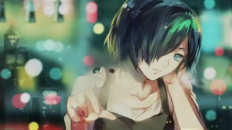the city from the window, tokyo ghoul, cities, anime girls, arts, by the window, anime, touka kirishima Live Wallpaper