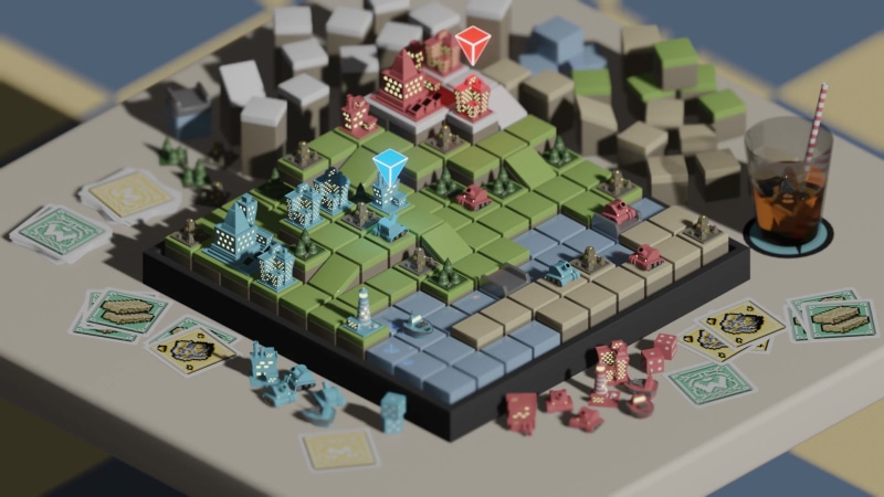 Low Poly Strategy Board Game Live Wallpaper