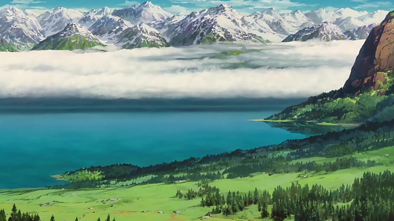 Howl no Ugoku Shiro, Anime Landscape Live Wallpaper