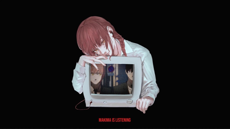 Makima is Listening - Chainsaw Man Live Wallpaper