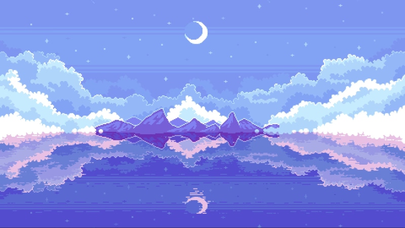 PixelArt Mountains Live Wallpaper