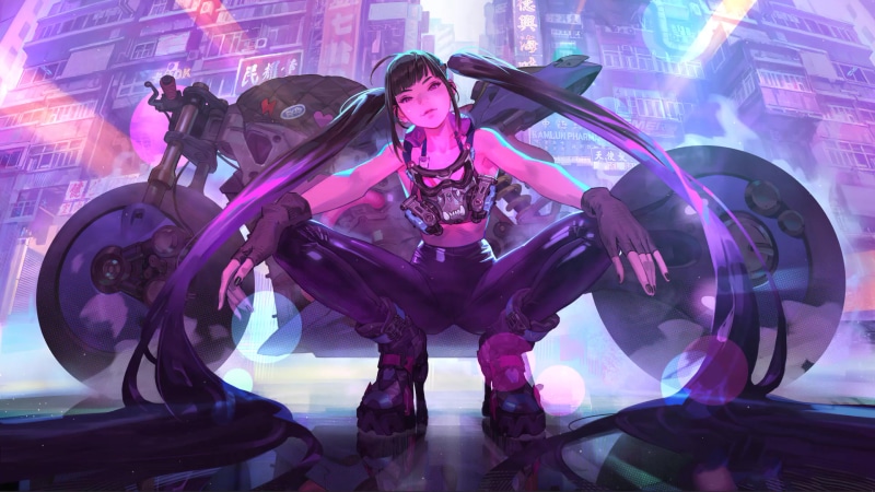 2023 A Cute Girl With A Nasty Look Live Wallpaper