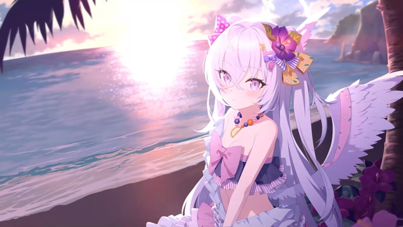 Azusa Beach Blue Archive Live Wallpaper