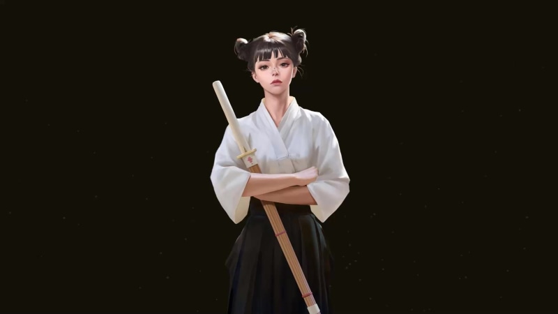 Japanese Art, women, artwork, fantasy art Live Wallpaper