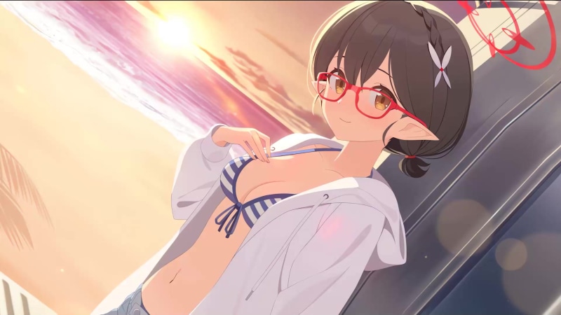Blue Archive Ayane Summer Live Wallpaper