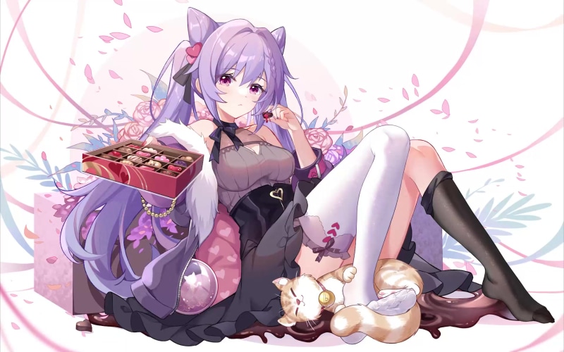 Anime girls, Keqing Genshin Impact, Genshin Impact Live Wallpaper