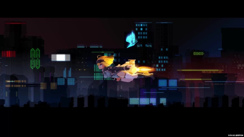 Griffon Flies over the City, Last Origin, Pixel Live Wallpaper