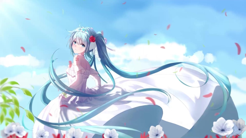 Miku Bride Live Wallpaper
