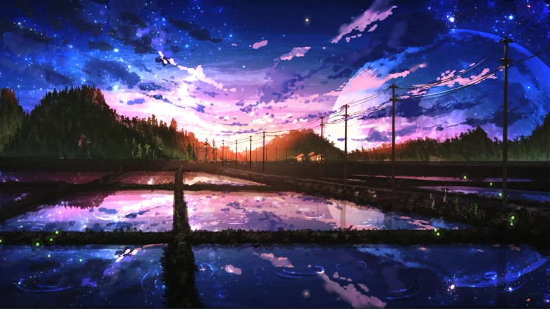Sunset Fall Live Wallpaper