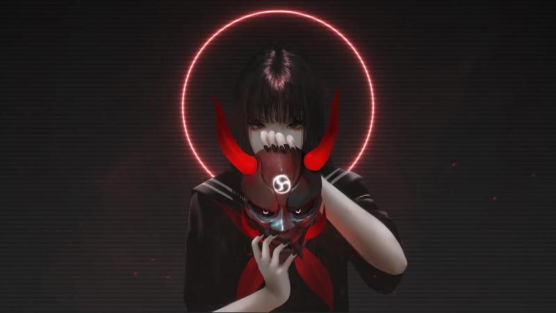 Aoi Ogata Oni Girl Live Wallpaper