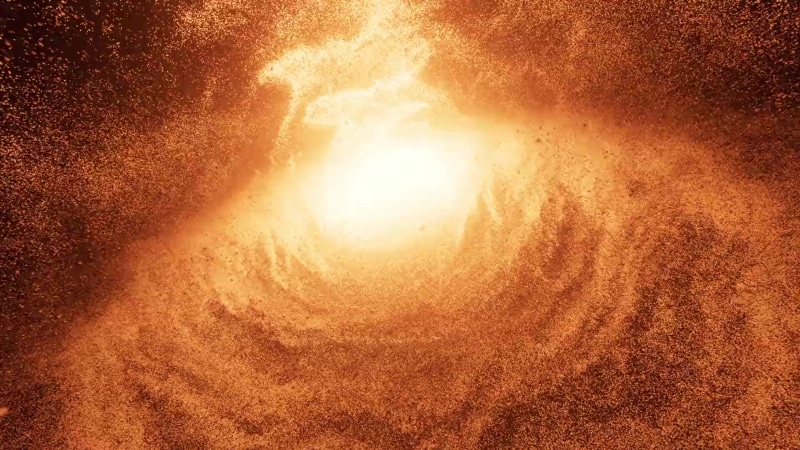 Lava Explosion In The Galaxy Live Wallpaper
