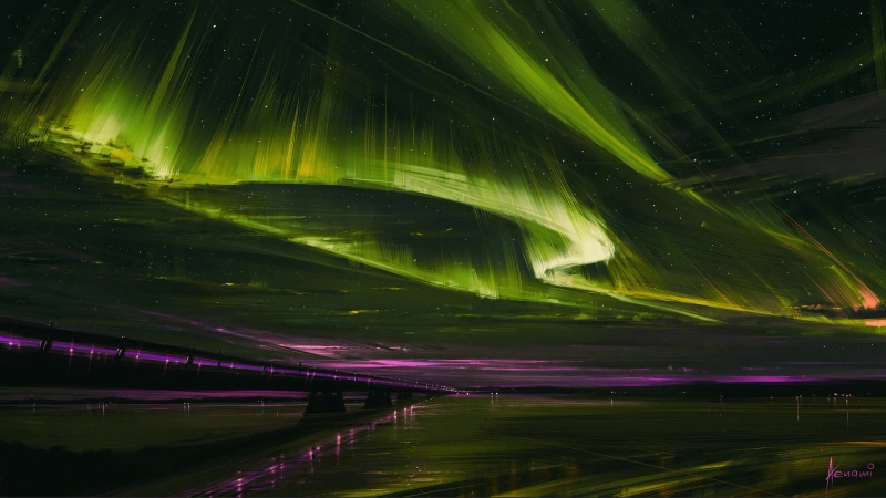 RGB Aurora Borealis Live Wallpaper
