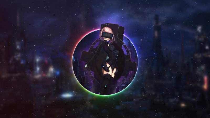 Anime girl, cyberpunk, Fate series, Mash Kyrielight Live Wallpaper