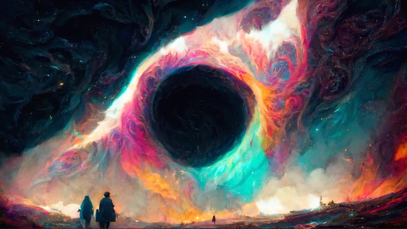 Space Nebula Black Hole Live Wallpaper