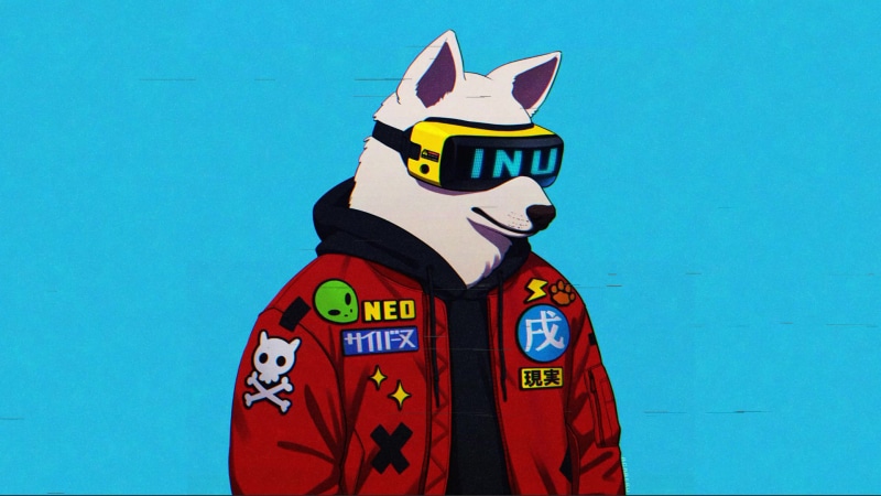 Shiba Inu Cyber Dog Live Wallpaper