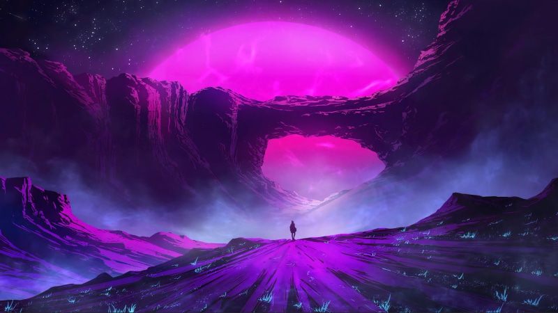 Pink Sunset Live Wallpaper