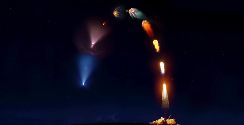 Spacex Falcon 9 Rocket Takeoff And Landing 4K Live Wallpaper