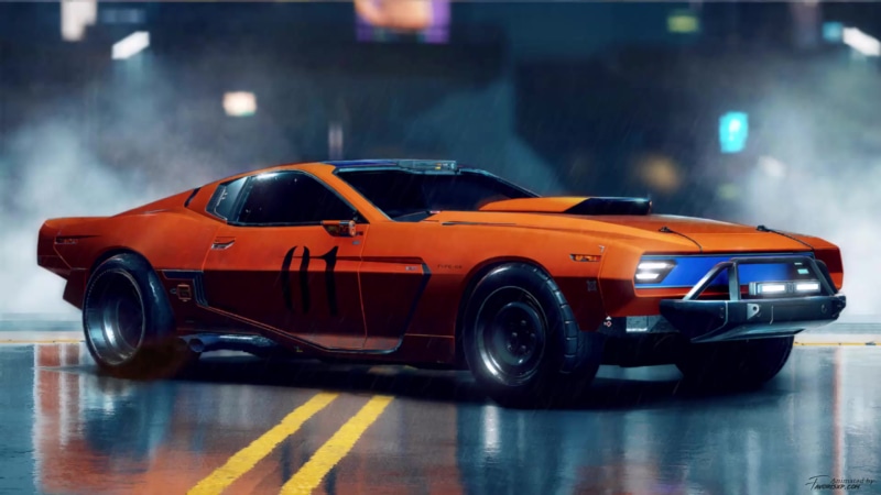 Cyberpunk 2077 Car General Lee Live Wallpaper