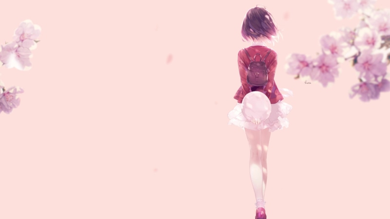 Kato Megumi Walks Live Wallpaper