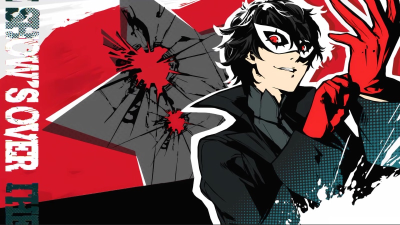 Persona 5 Shows Over Live Wallpaper