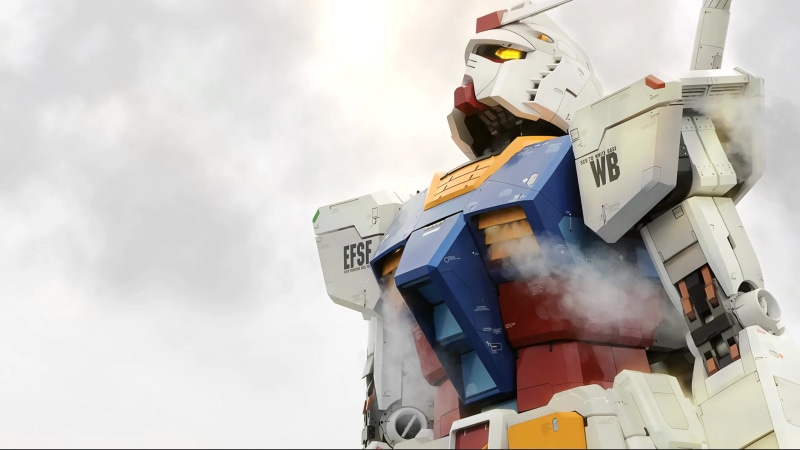 Technology Gundam, Gundam Standing On The Earth Live Wallpaper
