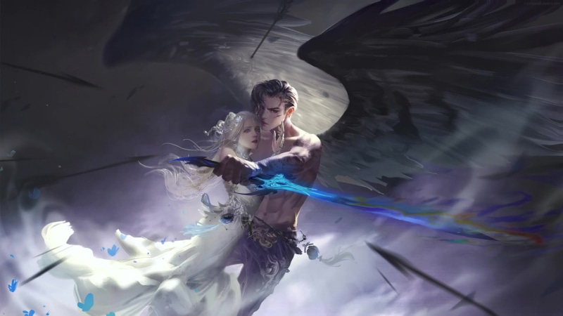 Our Past Hammer Of The Gods, Princess With An Angel Live Wallpaper