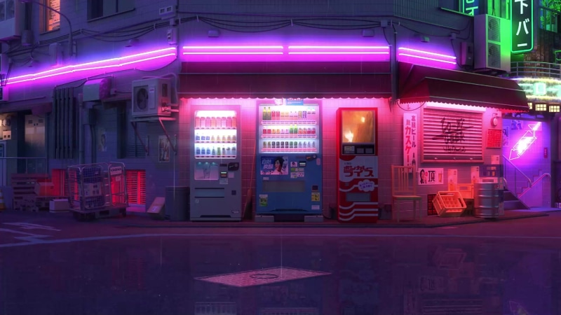 Lofi Vending Machines Live Wallpaper