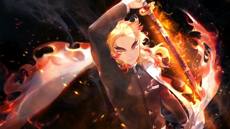 Kyoujurou Rengoku Flame Pillar Kimetsu No Yaiba 4k Live Wallpaper