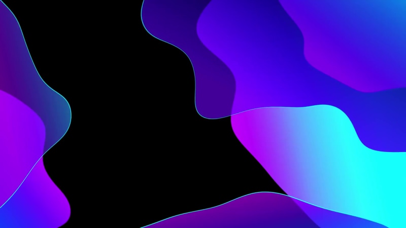 Gradient Liquid Blue Shapes Live Wallpaper